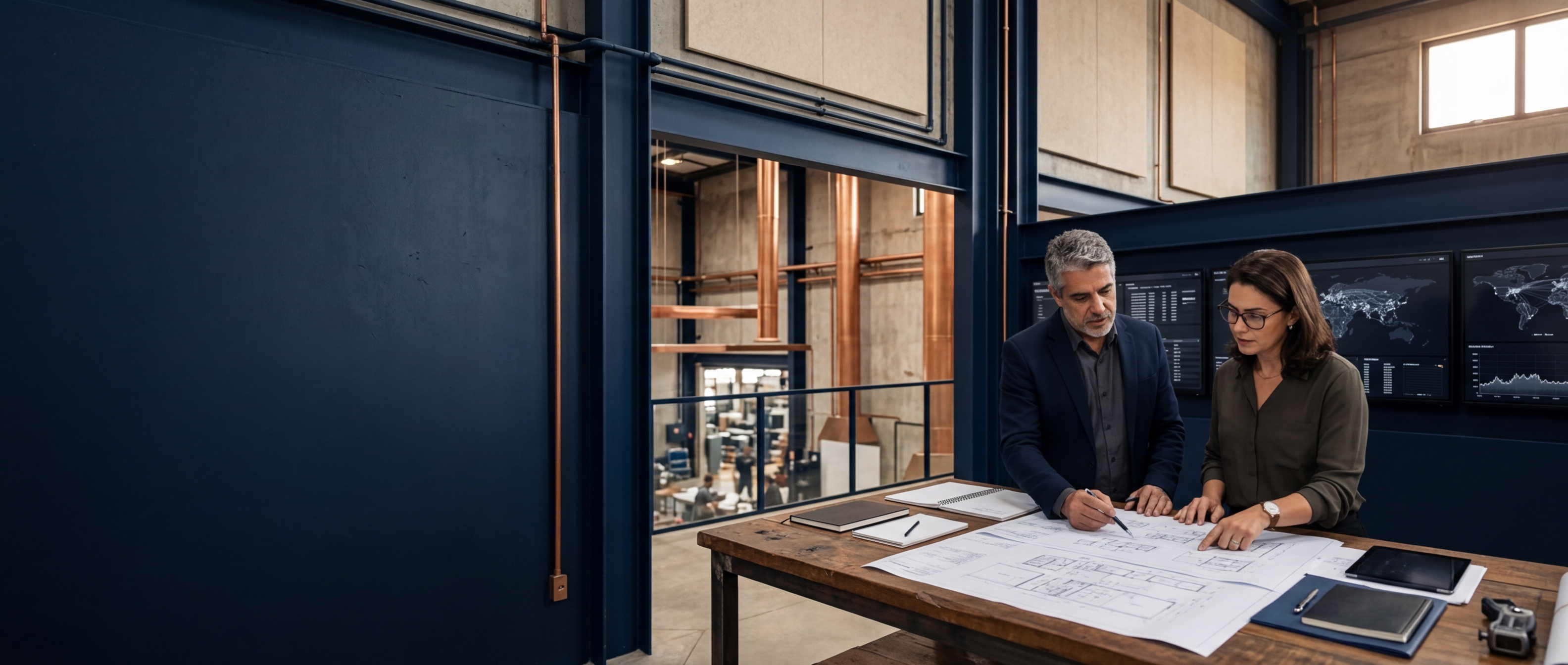 Ambiente premium de engenharia de software com especialistas, arquitetura aplicada e infraestrutura crítica.